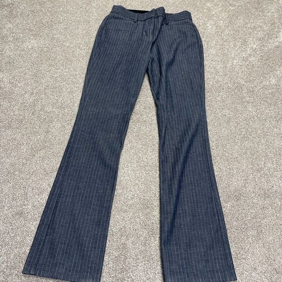 Express womens columnist barley bootcut pants sz 6R pin striped business casual - Picture 3 of 12